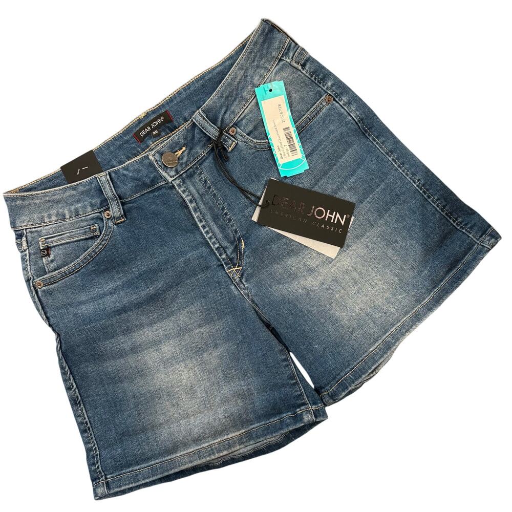 Dear John Womens Stitch Fix Lillie Cuffed Denim Shorts 26 - Picture 2 of 6